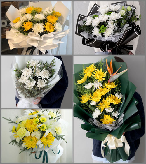 山东莱芜莱城区高庄街道坡草洼村白事花束代送